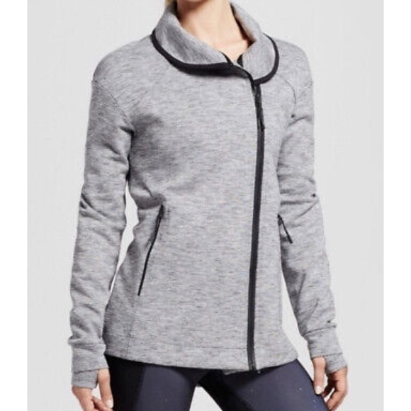 Champion Women’s Sweatshirt Heather Grey Full Zip Victory Fleece Size XL - Picture 4 of 5